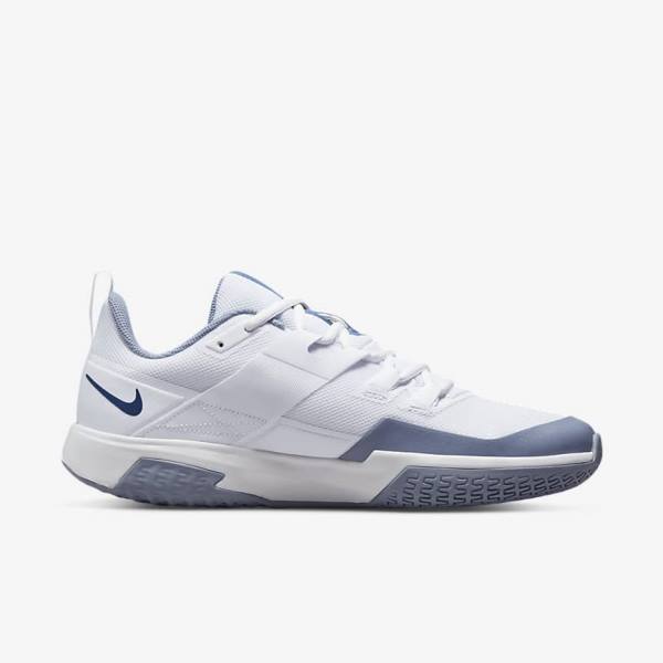 Nike NikeCourt Vapor Lite Hard Court Moški Tenis Copati Bela / Mornarica | NK591VNG