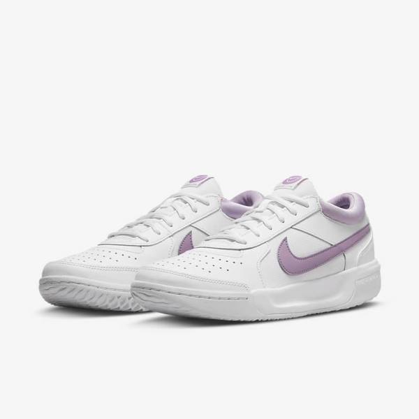 Nike NikeCourt Zoom Lite 3 Ženske Tenis Copati Bela | NK219ACZ