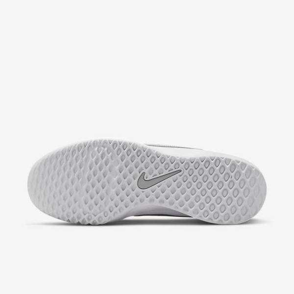 Nike NikeCourt Zoom Lite 3 Ženske Tenis Copati Bela / Kovinski Srebrna | NK863RVQ