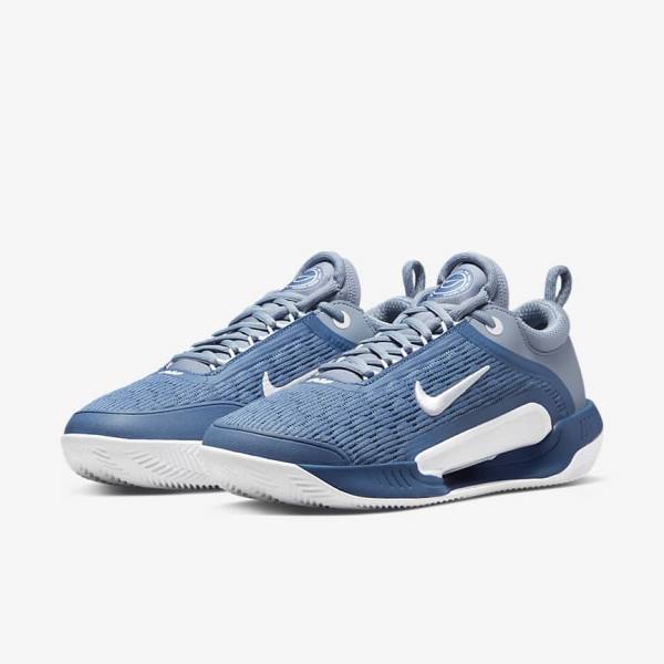 Nike NikeCourt Zoom NXT Clay Court Moški Tenis Copati Mornarica / Bela | NK576EUF