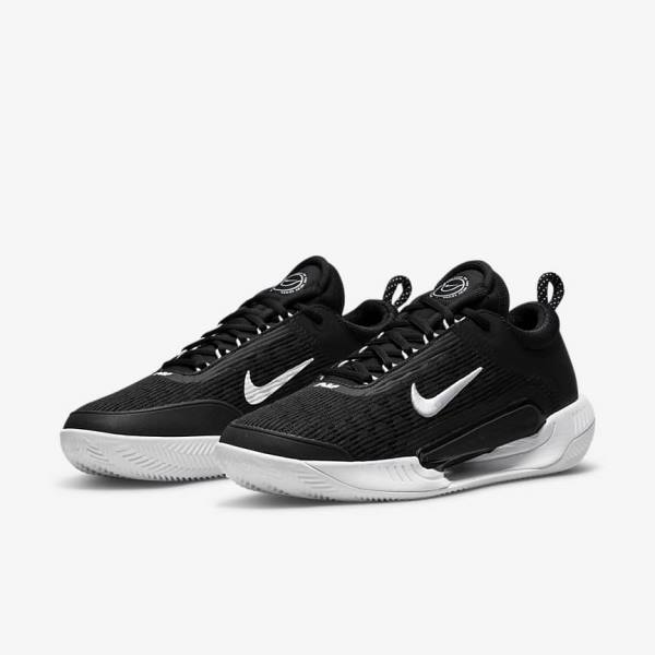 Nike NikeCourt Zoom NXT Clay Court Moški Tenis Copati Črna / Bela | NK750JSL