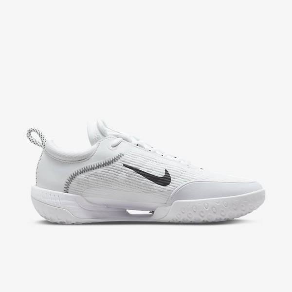 Nike NikeCourt Zoom NXT Hard Court Moški Tenis Copati Bela / Črna | NK895ZGR