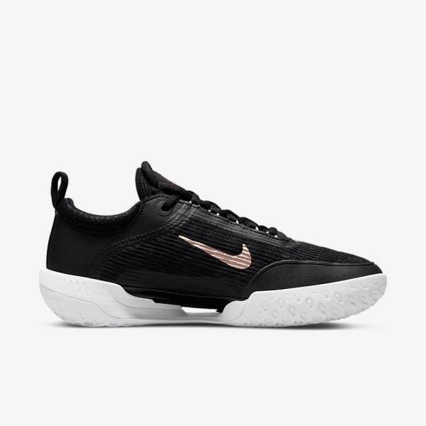 Nike NikeCourt Zoom NXT Hard Court Ženske Tenis Copati Črna / Bela / Kovinski Rdeča Rjav | NK815QWU