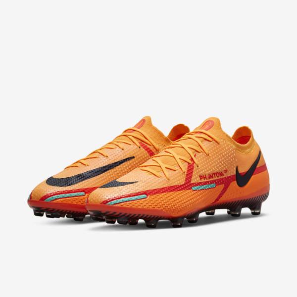 Nike Phantom GT2 Elite AG-Pro Artificial-Grass Ženske Nogometni Čevlji Oranžna / Svetloba Rdeča / Črna | NK408QBA