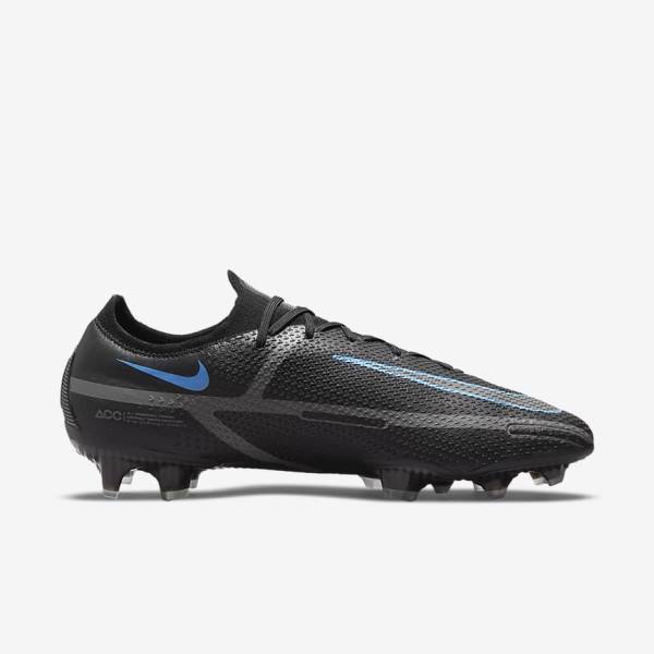 Nike Phantom GT2 Elite FG Firm-Ground Moški Nogometni Čevlji Črna / Siva | NK390XJF