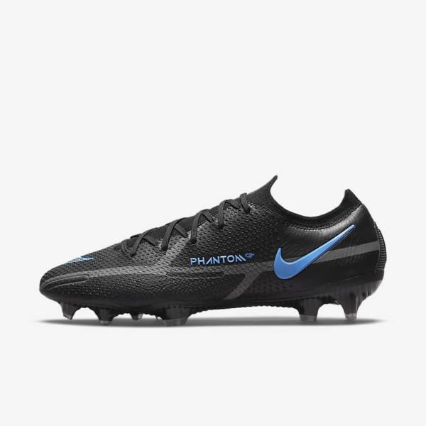 Nike Phantom GT2 Elite FG Firm-Ground Ženske Nogometni Čevlji Črna / Siva | NK019RMC