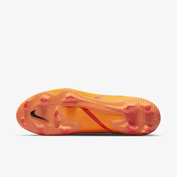 Nike Phantom GT2 Pro Dynamic Fit FG Firm-Ground Ženske Nogometni Čevlji Oranžna / Svetloba Rdeča / Črna | NK467MOL