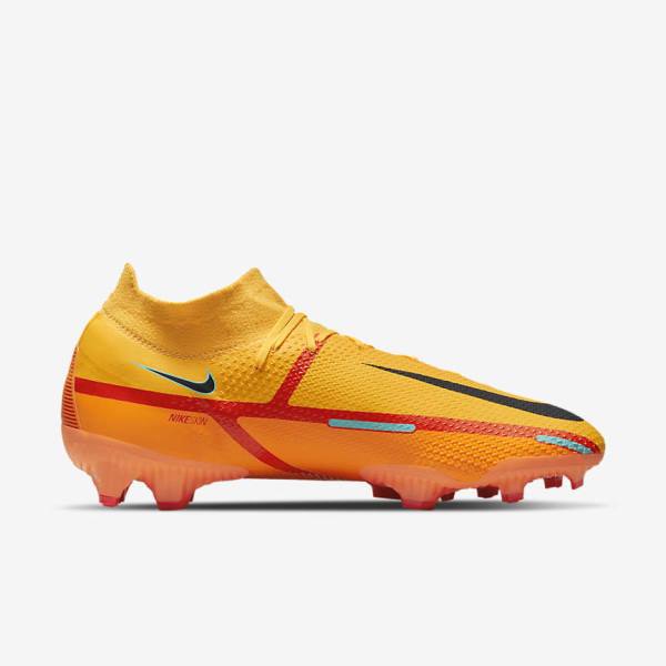 Nike Phantom GT2 Pro Dynamic Fit FG Firm-Ground Ženske Nogometni Čevlji Oranžna / Svetloba Rdeča / Črna | NK467MOL