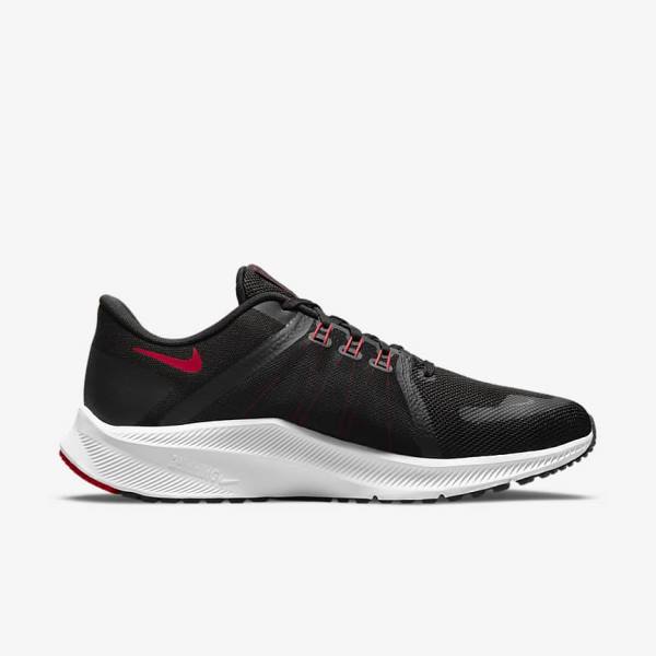 Nike Quest 4 Road Moški Tekaški Čevlji Črna / Bela / Temno Siva / Rdeča | NK751SER