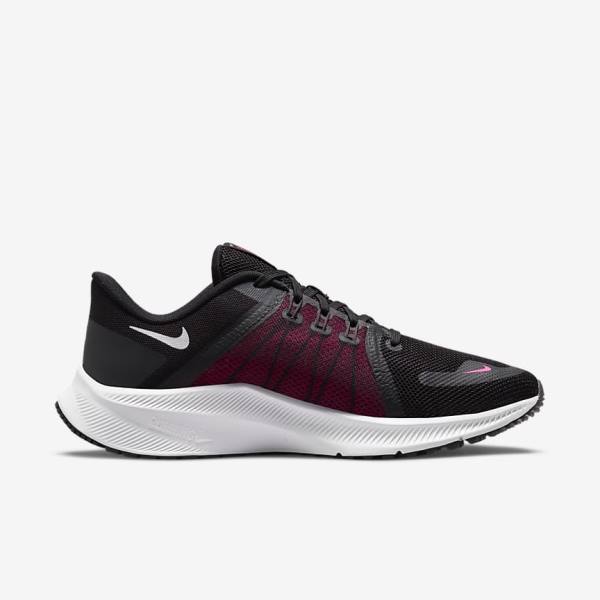 Nike Quest 4 Road Ženske Tekaški Čevlji Črna / Temno Siva / Bela | NK823BEP