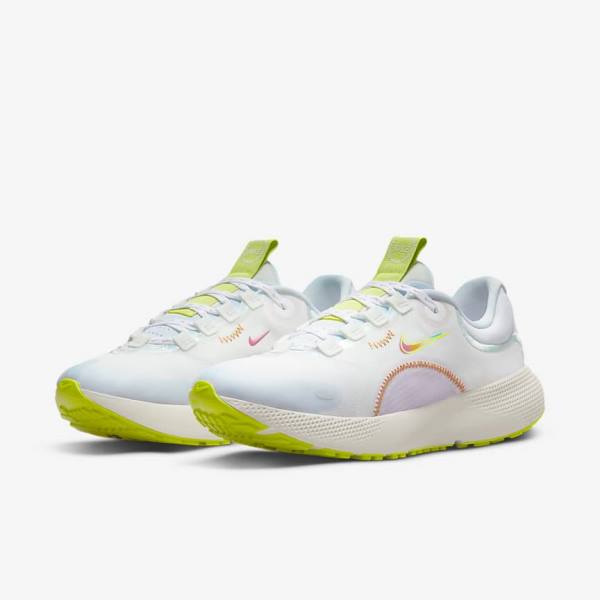 Nike React Escape Run Road Ženske Tekaški Čevlji Bela / Zelena / Večbarvni | NK578EPW