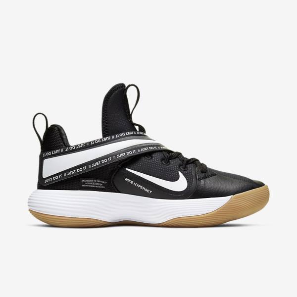 Nike React HyperSet Indoor Court Ženske Športni Copati Črna / Svetloba Rjav / Bela | NK243WOF