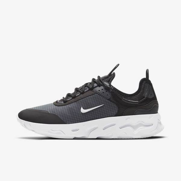 Nike React Live Moški Superge Črna / Temno Siva / Bela | NK839KYH