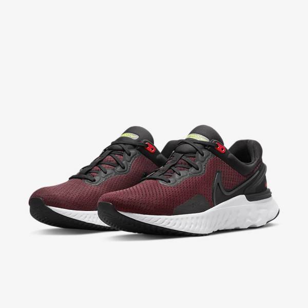 Nike React Miler 3 Road Moški Tekaški Čevlji Črna / Rdeča / Bela | NK965SQU