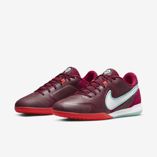 Nike React Tiempo Legend 9 Pro IC Indoor-Court Ženske Nogometni Čevlji Rdeča / Svetloba Rdeča / Bela | NK405BON