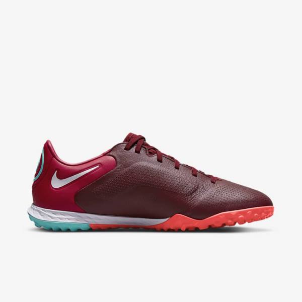 Nike React Tiempo Legend 9 Pro TF Turf Ženske Nogometni Čevlji Rdeča / Svetloba Rdeča / Bela | NK492VWN