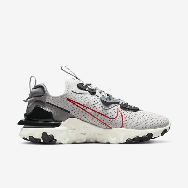 Nike React Vision Moški Superge Siva / Svetloba Siva / Oranžna | NK860YRL