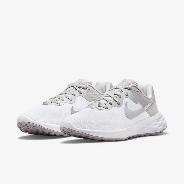 Nike Revolution 6 Next Nature Premium Road Ženske Tekaški Čevlji Bela / Siva | NK962JOC