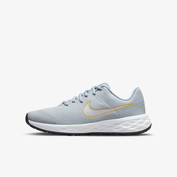 Nike Revolution 6 Older Road Otroci Tekaški Čevlji Modra / Večbarvni | NK519XUA