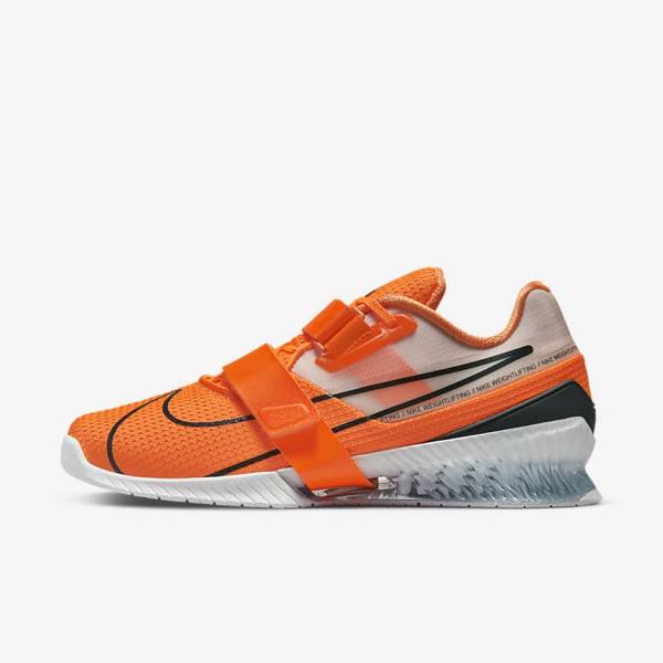 Nike Romaleos 4 Moški Športni Copati Oranžna / Bela / Črna | NK408GRV