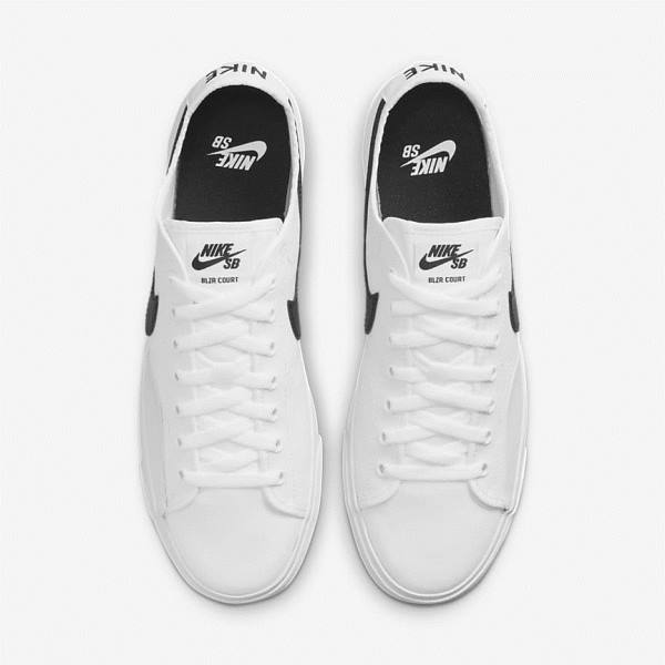 Nike SB BLZR Court Moški Skate Čevlji Bela / Črna / Črna | NK974JDM