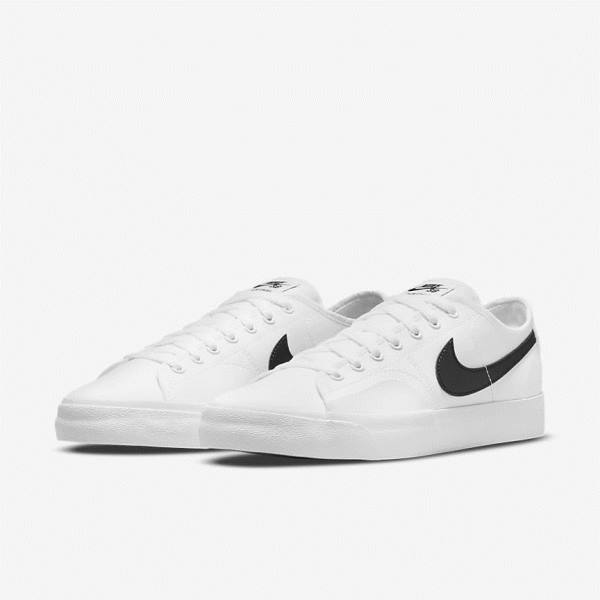 Nike SB BLZR Court Moški Skate Čevlji Bela / Črna / Črna | NK974JDM