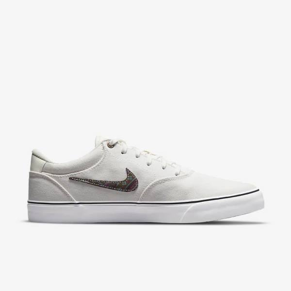 Nike SB Chron 2 Canvas Premium Moški Skate Čevlji Siva / Zelena | NK354MQW