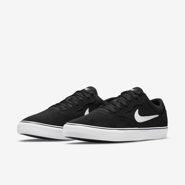 Nike SB Chron 2 Moški Skate Čevlji Črna / Bela | NK963APJ