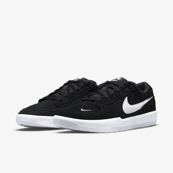 Nike SB Force 58 Ženske Skate Čevlji Črna / Bela | NK954ABX