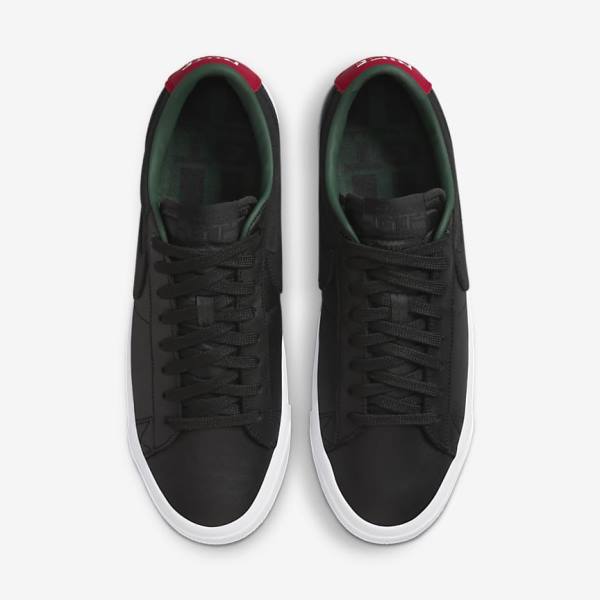 Nike SB Zoom Blazer Low Pro GT Premium Moški Superge Črna / Rdeča / Črna | NK864RND