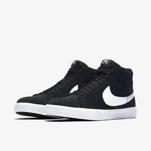 Nike SB Zoom Blazer Mid Moški Superge Črna / Bela | NK832VPA