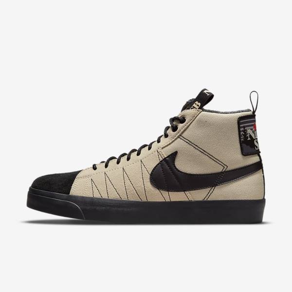 Nike SB Zoom Blazer Mid Premium Moški Skate Čevlji Oranžna / Črna | NK456JNU