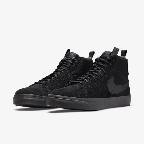 Nike SB Zoom Blazer Mid Premium Ženske Superge Črna / Temno Siva | NK064GWS