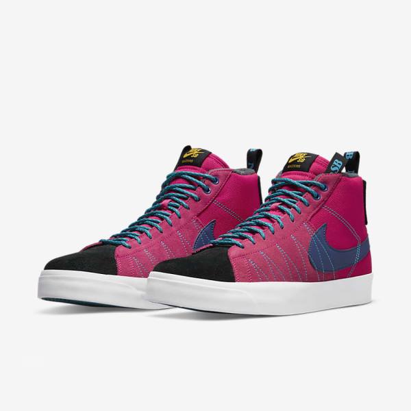 Nike SB Zoom Blazer Mid Premium Ženske Skate Čevlji Kraljevsko Modra | NK562SVD