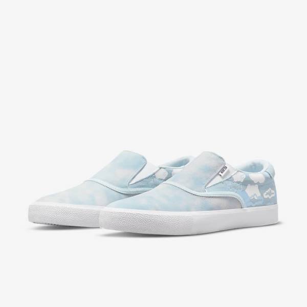 Nike SB Zoom Verona Slip x Rayssa Leal Moški Skate Čevlji Modra / Bela / Modra | NK402LIY