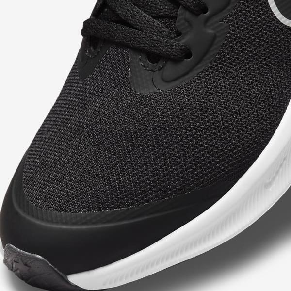 Nike Star Runner 3 Older Road Otroci Tekaški Čevlji Črna / Temno Siva | NK379XHN