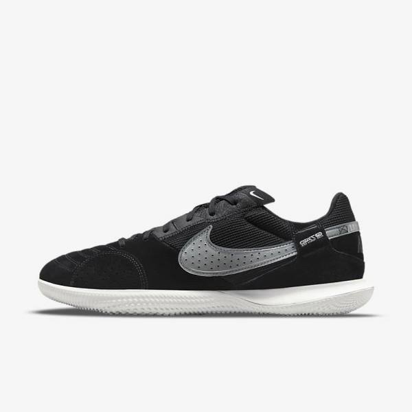 Nike Streetgato Moški Nogometni Čevlji Črna / Bela | NK159VLT