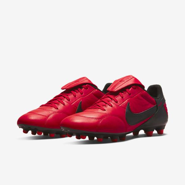 Nike The Premier 3 FG Firm-Grounds Moški Nogometni Čevlji Rdeča / Črna | NK841SAY