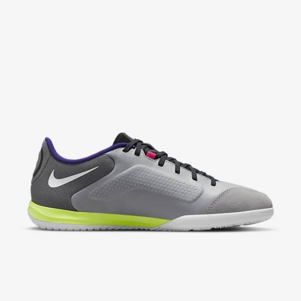 Nike Tiempo Legend 9 Academy IC Indoor-Court Moški Nogometni Čevlji Svetloba Siva / Bela | NK475AVC