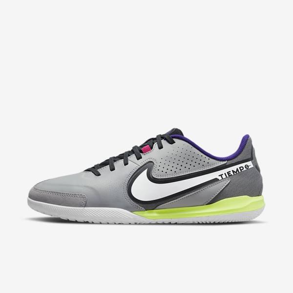 Nike Tiempo Legend 9 Academy IC Indoor-Court Ženske Nogometni Čevlji Svetloba Siva / Bela | NK897LWF