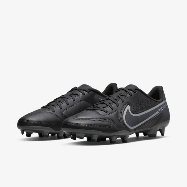 Nike Tiempo Legend 9 Club MG Multi-Ground Ženske Nogometni Čevlji Črna / Temno Siva | NK156MPE