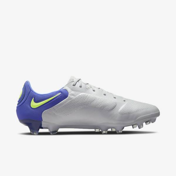 Nike Tiempo Legend 9 Elite FG Firm-Ground Ženske Nogometni Čevlji Siva / Modra | NK103TLF