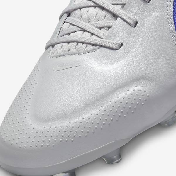 Nike Tiempo Legend 9 Elite FG Firm-Ground Ženske Nogometni Čevlji Siva / Modra | NK103TLF