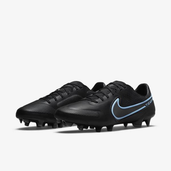 Nike Tiempo Legend 9 Pro FG Firm-Ground Ženske Nogometni Čevlji Črna / Siva | NK627CBS