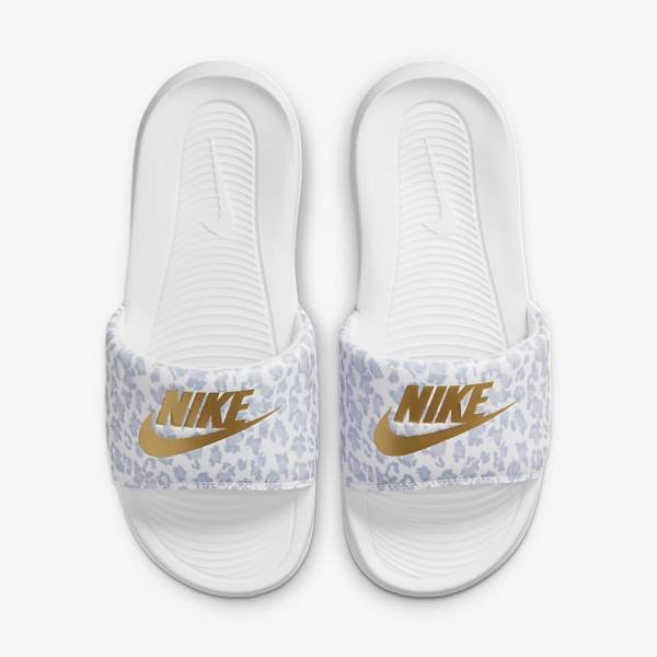 Nike Victori One Print Ženske Natikači Platina | NK916FCX