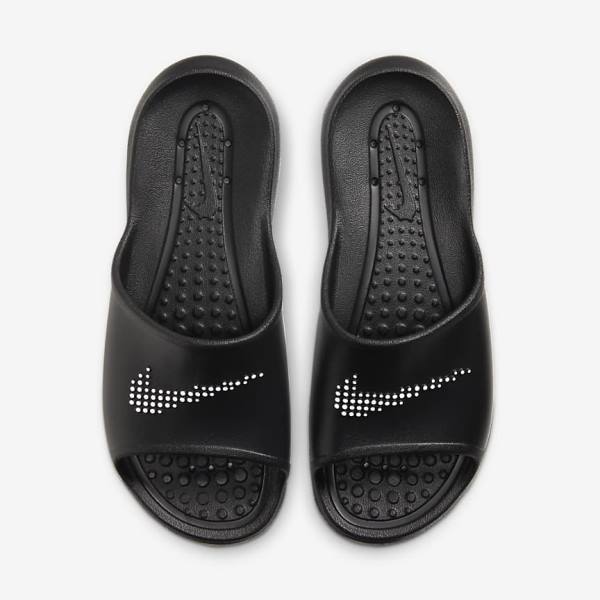 Nike Victori One Shower Ženske Natikači Črna / Bela | NK296CZS