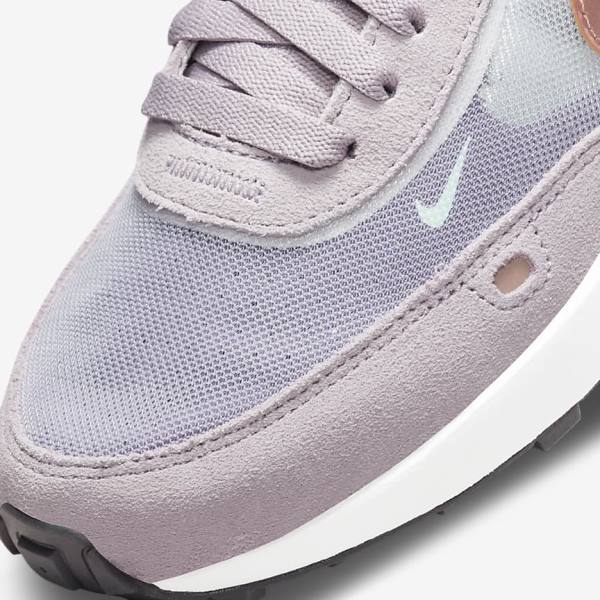 Nike Waffle One Older Otroci Superge Bela / Siva / Kovinski Rdeča Rjav | NK015WJC