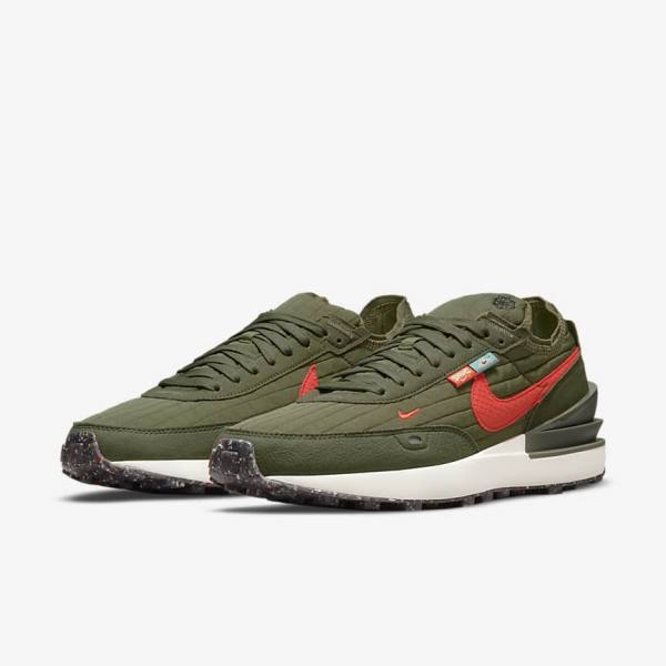 Nike Waffle One Premium Moški Superge Olivno Zelene | NK187QCH