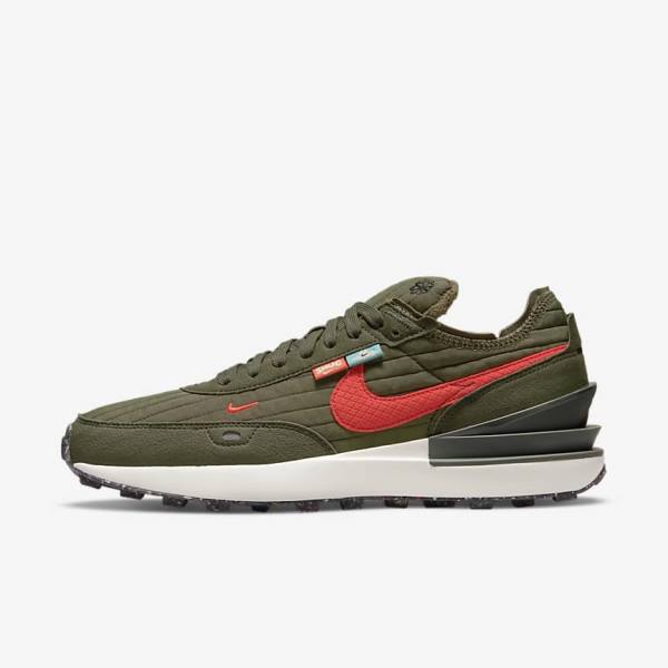 Nike Waffle One Premium Moški Superge Olivno Zelene | NK187QCH