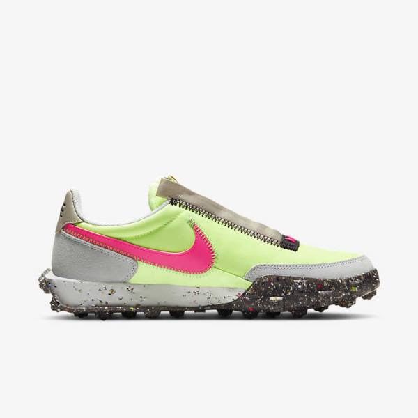 Nike Waffle Racer Crater Ženske Superge Črna / Zelena / Roza | NK261LOV